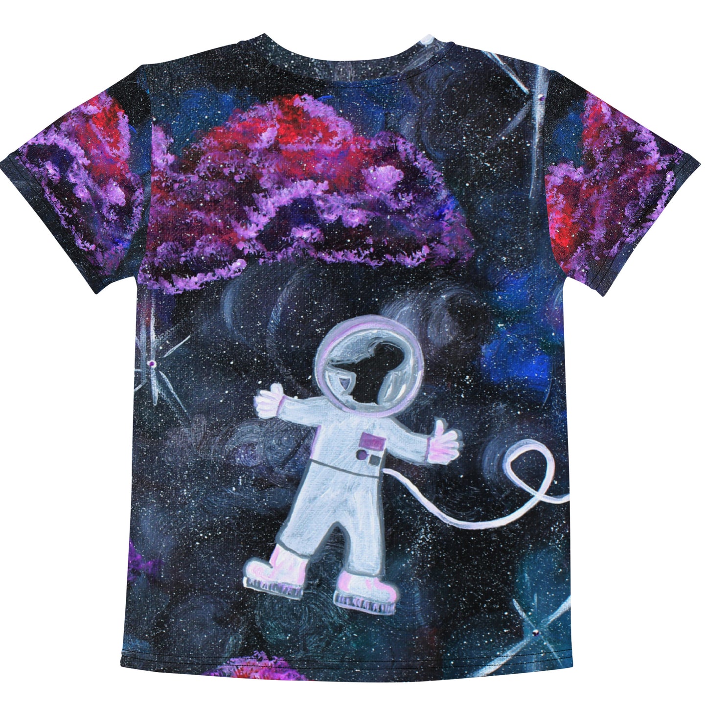 Mouse in Space - Kids Unisex Crew Neck T-Shirt