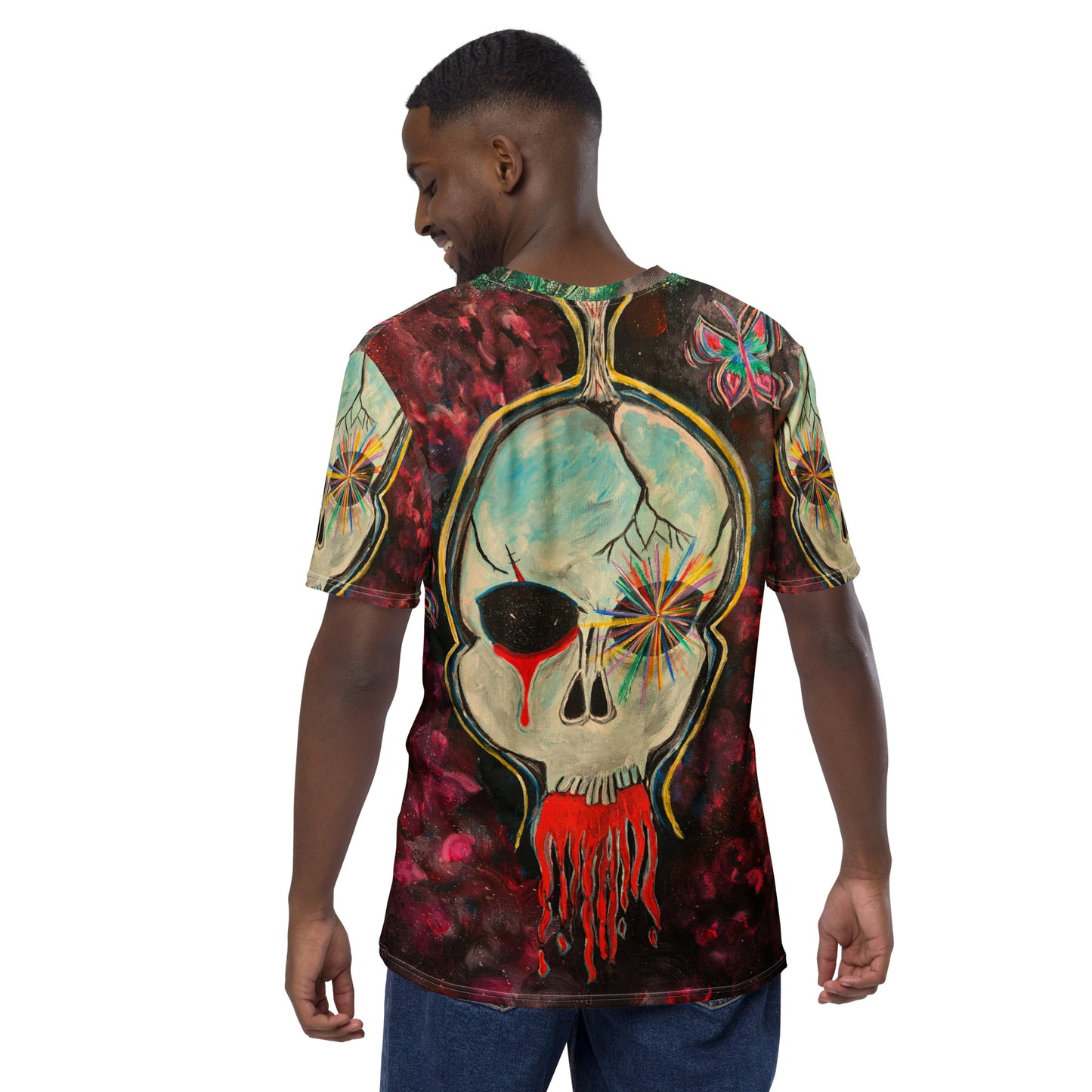 Skull of Knowledge - Men's Crew Neck T-Shirt