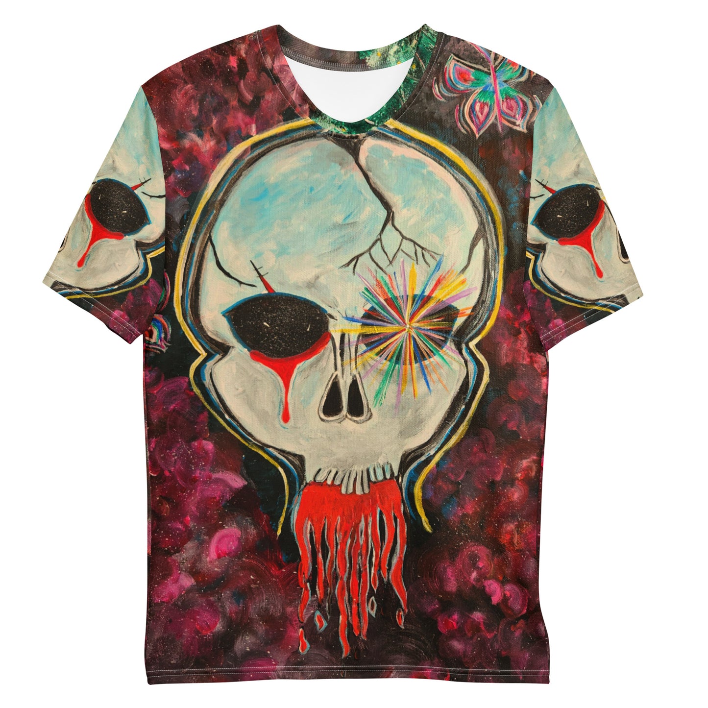 Skull of Knowledge - Men's Crew Neck T-Shirt