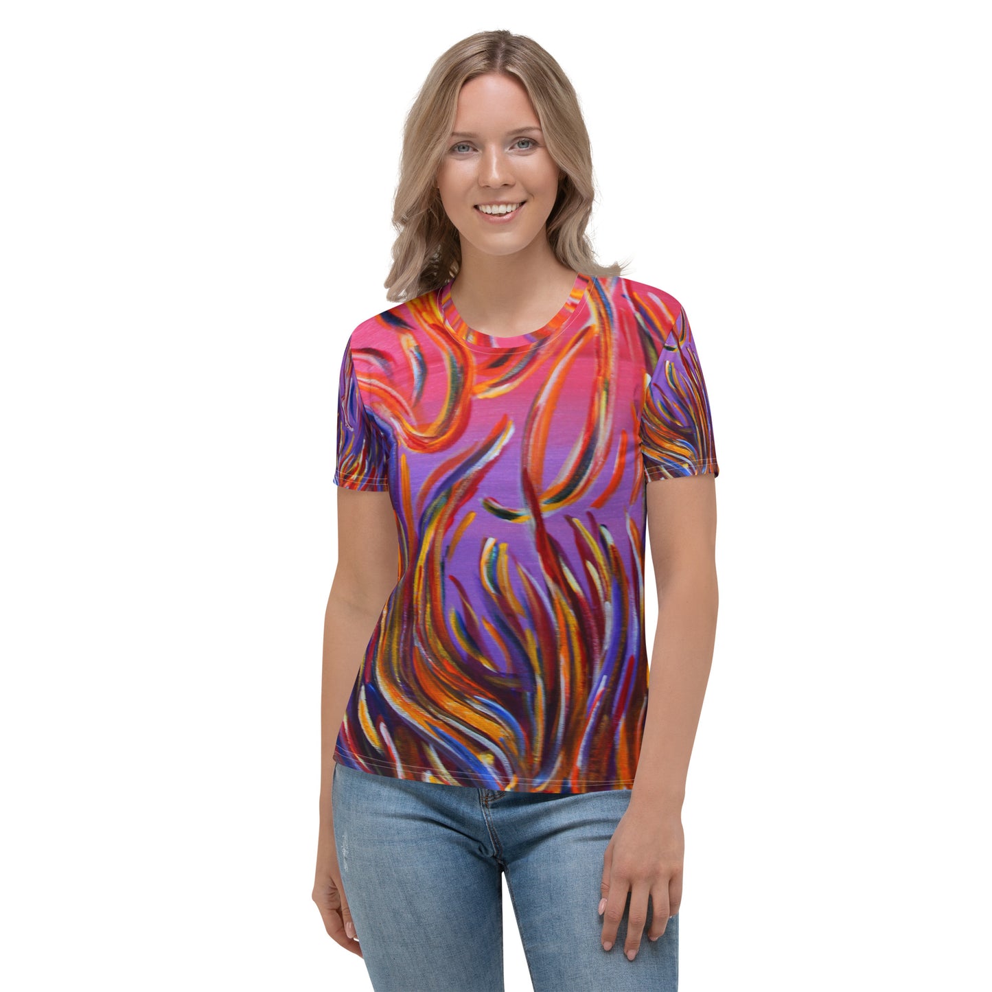 Goddess of Fire - Women's Crew Neck T-Shirt