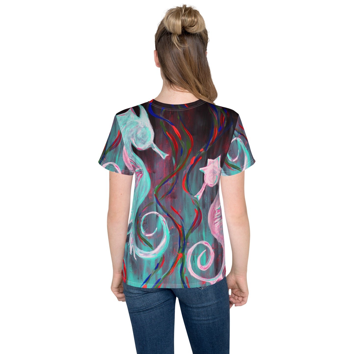 Sea Horses - Youth Unisex Crew Neck T-Shirt