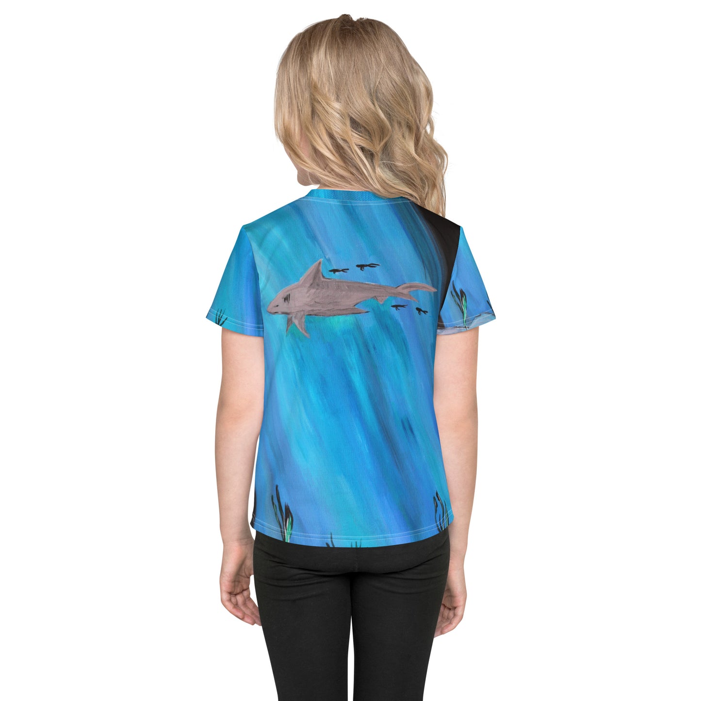 Cave Shark - Kids Unisex Crew Neck T-Shirt