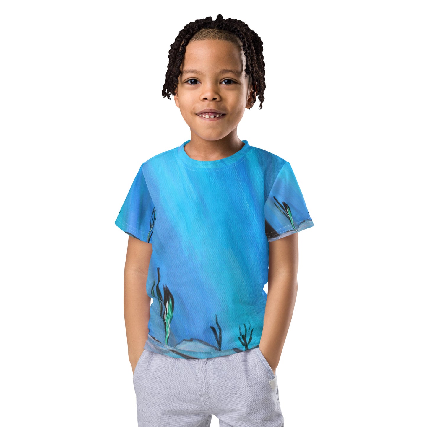 Cave Shark - Kids Unisex Crew Neck T-Shirt