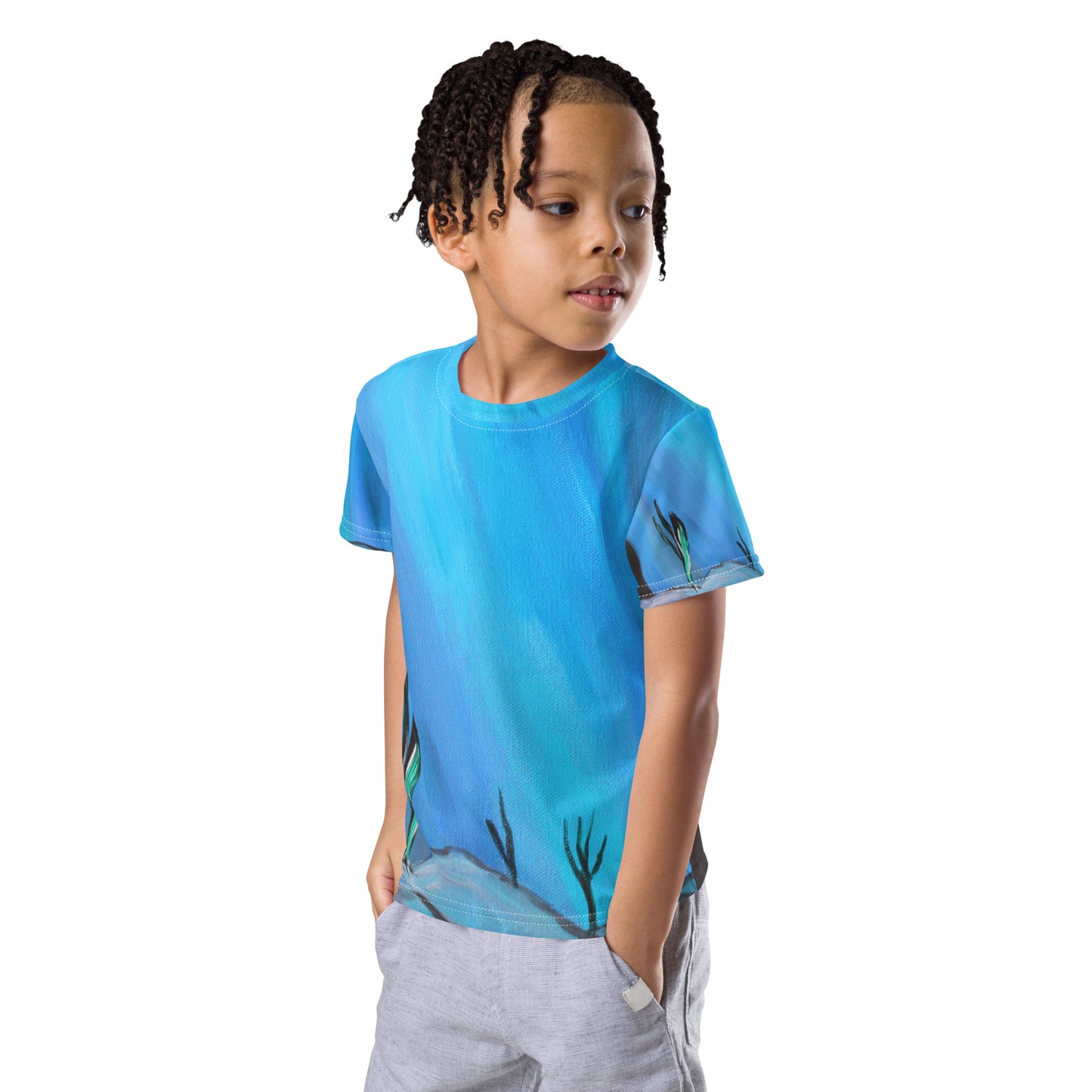 Cave Shark - Kids Unisex Crew Neck T-Shirt