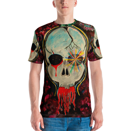 Skull of Knowledge - Men's Crew Neck T-Shirt