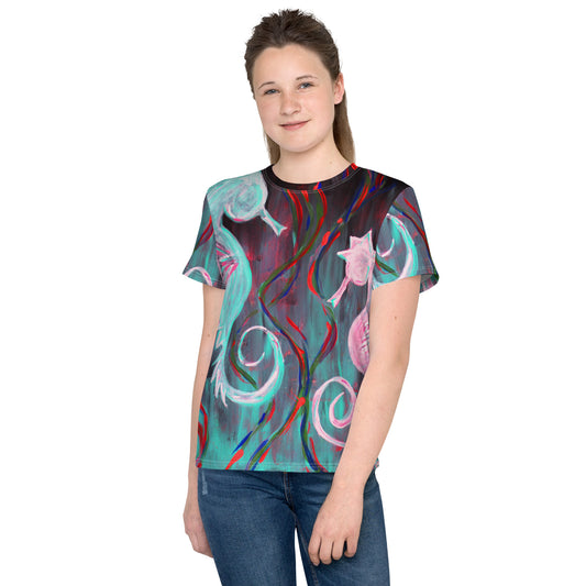 Sea Horses - Youth Unisex Crew Neck T-Shirt